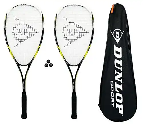 Dunlop Nanomax Pro Squashschläger Set, 2 Stück