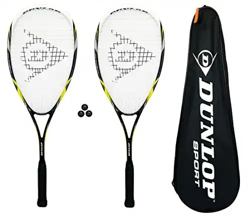 Dunlop Nanomax Pro Squashschläger Set, 2 Stück
