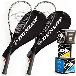 Squashschlaeger redify dunlop squashset 2x biotec lite ti silver