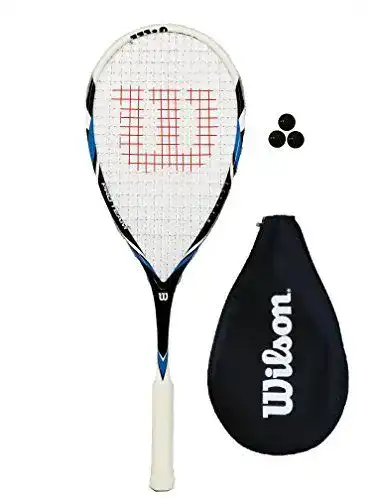 Squashschläger Wilson Pro Team in Blau mit 1 oder 2 Schlägeroptionen