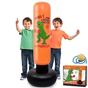 Sac de boxe gonflable debout WERNNSAI pour enfants, 140 cm