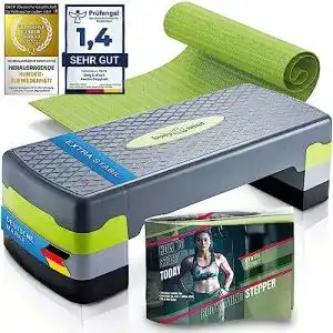 Steppbrett body mind aerobic elite 3 stufen stepper