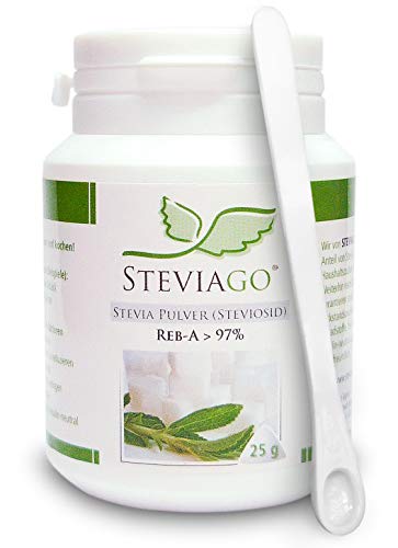Stevia sockerersättning STEVIAGO Steviapulver (steviosid) extrakt