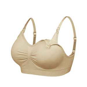 FeelinGirl women's nursing bra at night without underwire during pregnancy