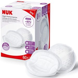 Almohadillas de lactancia desechables de alto rendimiento NUK con forro polar absorbente instantáneo