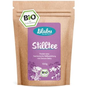 Lilabu Thé d'Allaitement Bio 100g, 100% ingrédients biologiques sans additifs, pur