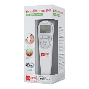 Termômetro de testa Aponorm termômetro de febre testa contato grátis