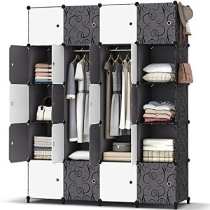 Fabric closet HOMIDEC wardrobe, portable shelving system