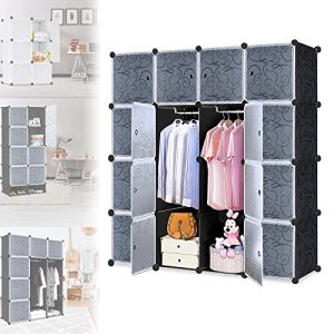 Fabric closet LARS360 DIY wardrobe shelving system