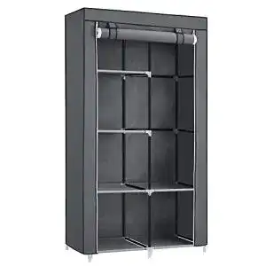 Stoffschrank songmics kleiderschrank 6 ablagen