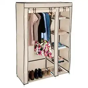 Stoffschrank tectake kleiderschrank aus stoff faltschrank schrank