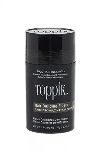 Haarauffüller Toppik Haarfasern in Dunkelbraun für volles Haar