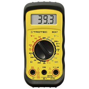 Dispositivo de medição de corrente TROTEC multímetro BE47 robusto