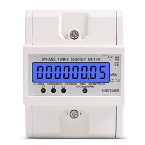 Electricity meter MIRTHBUY Digital with LCD, 3-phase 4-wire