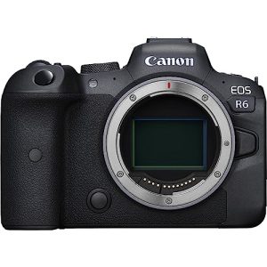 Câmera do sistema Canon EOS R6 caixa de formato completo, sem espelho
