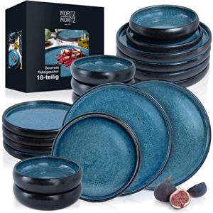 Dinner service Moritz & Moritz SOLID 18-piece stoneware tableware set