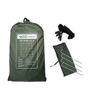 Tarp dd hammocks dd leichte plane 4 m x 4 m gruen