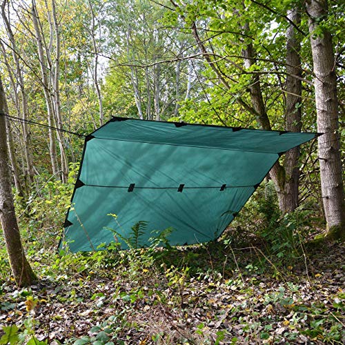 Tarp DD HAMMOCKS Sonnensegel, 3 x 3 m, grün