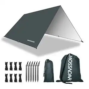 Tarp mossndar 3x3 wasserdicht zeltplane mit oesen pu