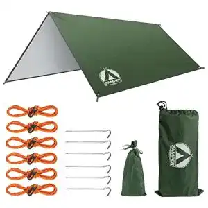 Tarp zamper zelt plane 3x3m wasserdicht camping sonnensegel