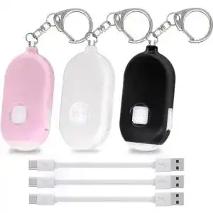 Taschenalarm qiner fuer frauen 3 stueck 130db personal alarm