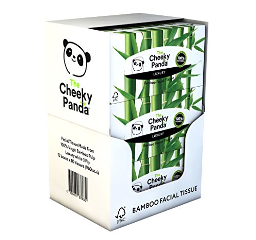Taschentücher-Box The Cheeky Panda Gesichtstücher aus Bambus
