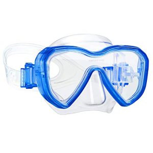 Maschera subacquea Dorlle occhialini subacquei per bambini, antiappannamento e antiperdita