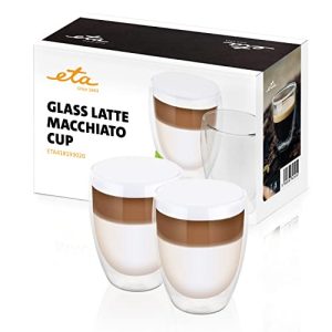 Theeglazen ETA dubbelwandige latte macchiato glazen, 350ml