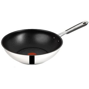 Tefal pans Tefal H80519 Jamie Oliver stainless steel wok pan