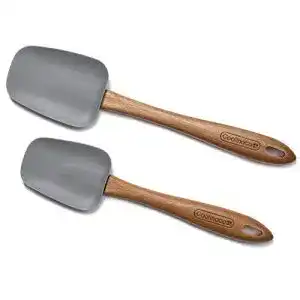 Teigschaber coolinato 2er set silikon kochloeffel 25cm und 29 cm
