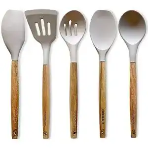 Teigschaber origrace silikon kuechenhelfer 5 pcs holzgriff