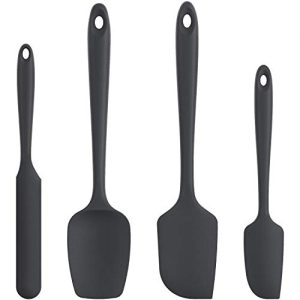 Hamur kazıyıcı U düğmeli silikon spatulalar ve 4'lü set, 315°C