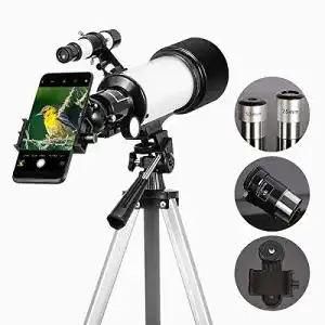 Teleskop gosky 70mm refraktor mit okular 3x barlow objektiv