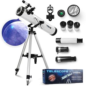 Telescópio Yocus ® 76/700 com espelho de longo alcance 700mm