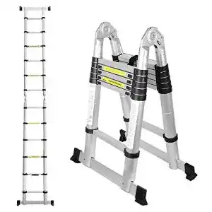 Teleskopleiter bmot 3 8m1 91 9m teleskop klappleiter flexibel
