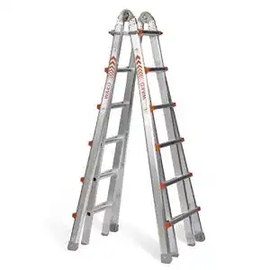 Teleskopleiter wakue 4x6 sprossen art nr 103 aluminium leiter