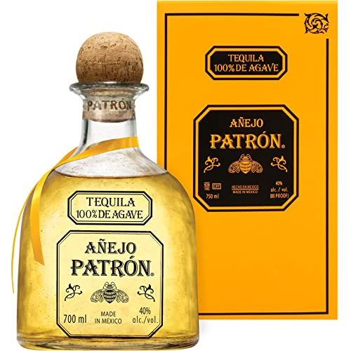 Tequila Patron PATRÓN Añejo, laget av 100 % blå Weber-agave