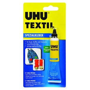 Adhesivo textil UHU adhesivo especial tubo textil, de fraguado rápido