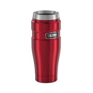 Tasse Thermo Thermos Stainless King, tasse à café à emporter, rouge