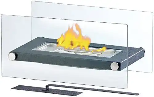 Tischkamin Carlo Milano Ethanol Kamin mit Glasdesign