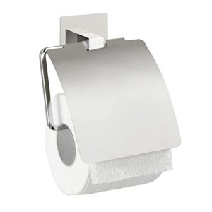 Toilet paper holder without drilling WENKO Turbo-Loc® stainless steel
