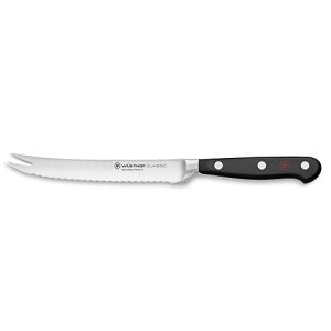 Paradicsom kés WÜSTHOF Classic 14 cm, fekete, ezüst