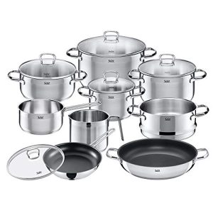 Set de casseroles induction Silit Toscane adapté à l'induction, 10 pièces
