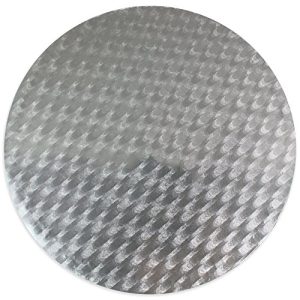 Tortenplatte PME Runde 10 cm, Kunststoff, Silber, 10×0.4x10cm