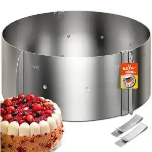 Tortenring 4smile verstellbar hoch 85 cm edelstahl backring