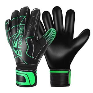 Brace Master goalkeeper gloves with finger protection, super grip