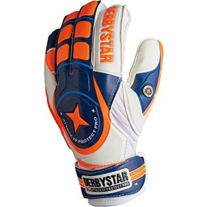 Goalkeeper gloves Derbystar Attack XP Protect Pro, 4, white navy