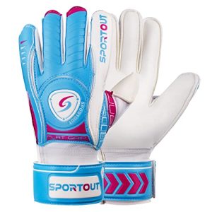 Goalkeeper gloves Sportout with fingersave for adults