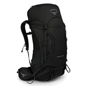 Trekking sırt çantası Osprey Kestrel 48 erkek için, Siyah (S/M)