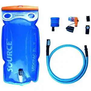 Trinkblase source ultimate hydration system 2 l transparent blue